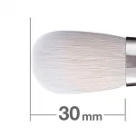 Hakuhodo J545 Duo Fibre Powder & Liquid Round  Flat